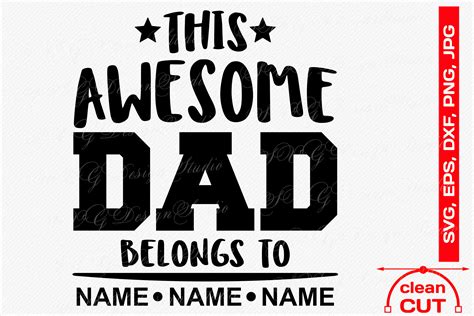 Download Free Hey you dad you're awesome Cricut SVG